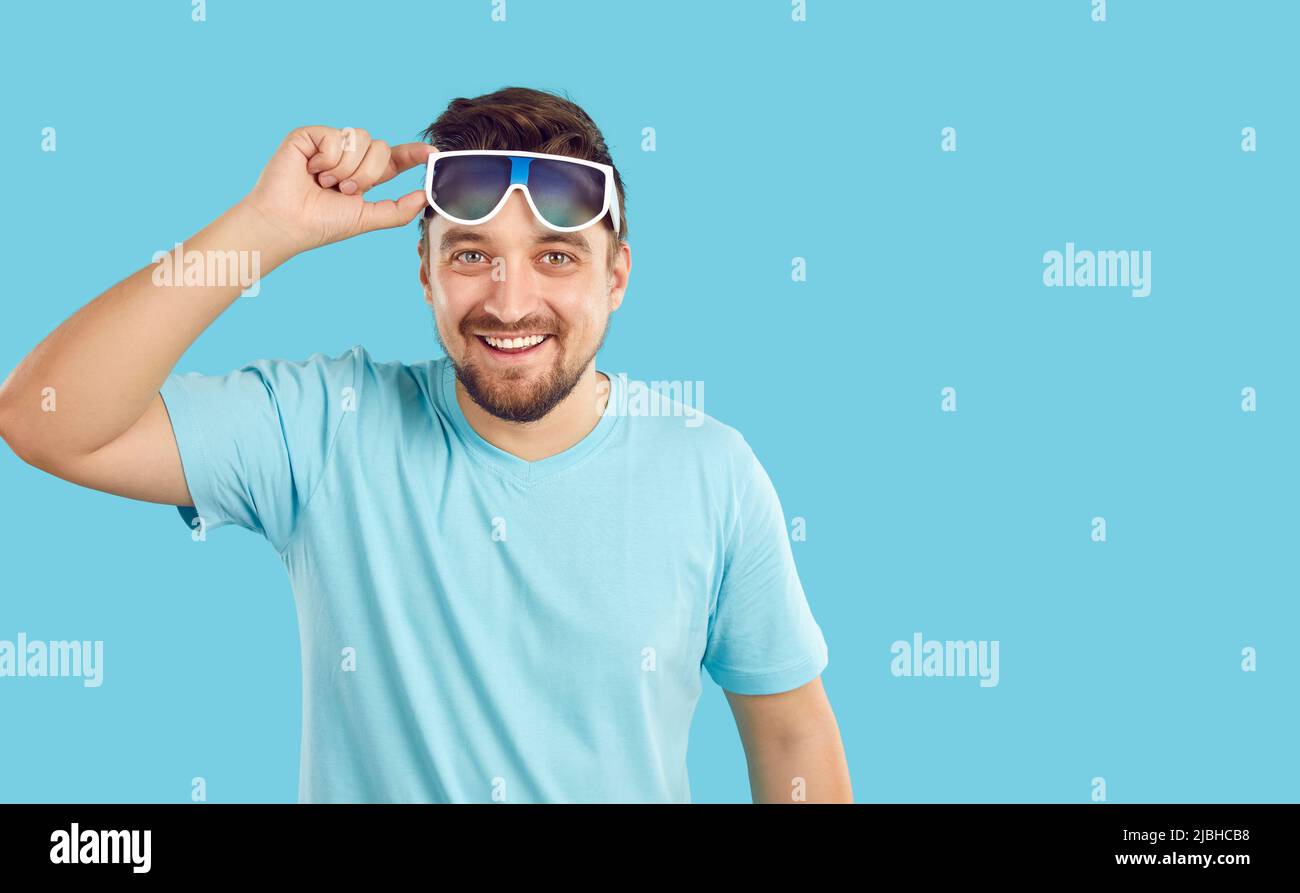 Blue tee shirt hi-res stock photography and images - Alamy