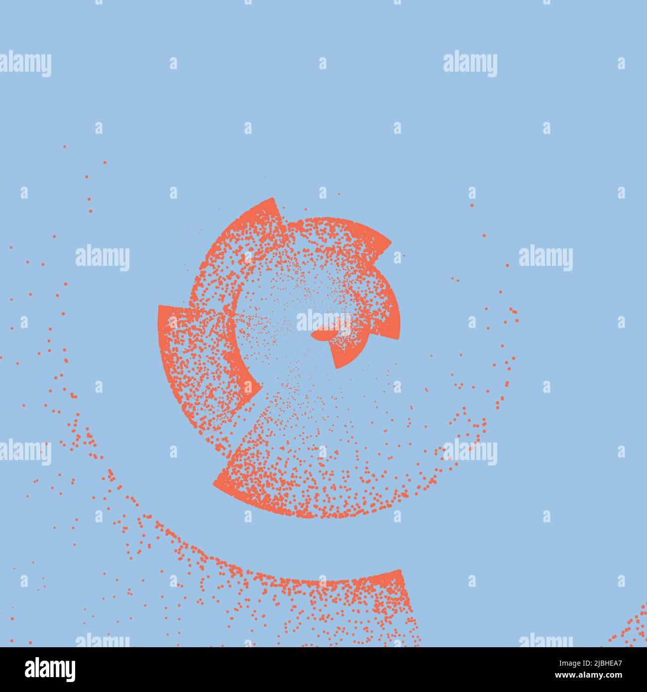 Noise gradient swirl algorithm example implementation illustration ...