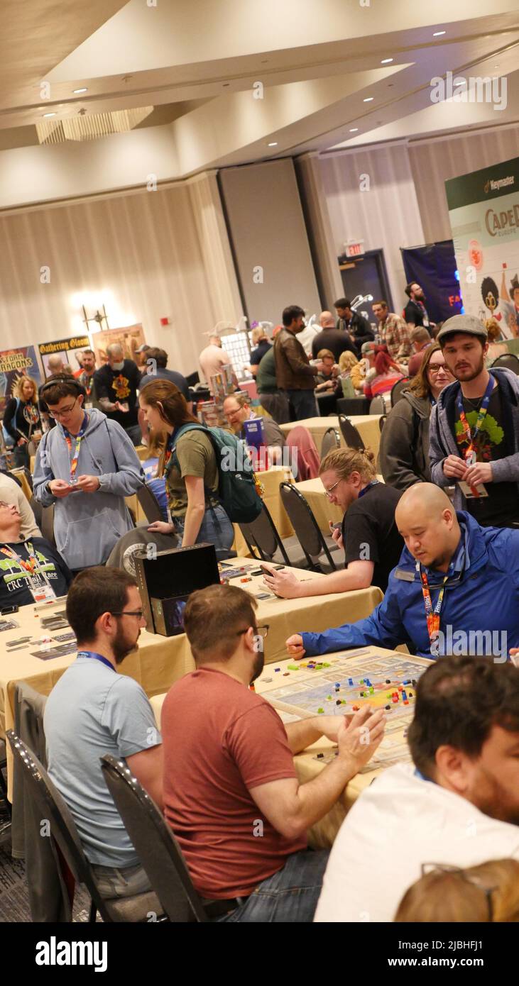 Board gaming convention Stock Photo Alamy