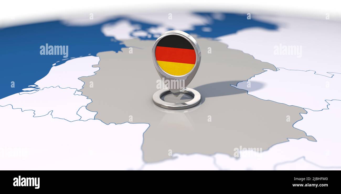Destination country Germany Stock Photo