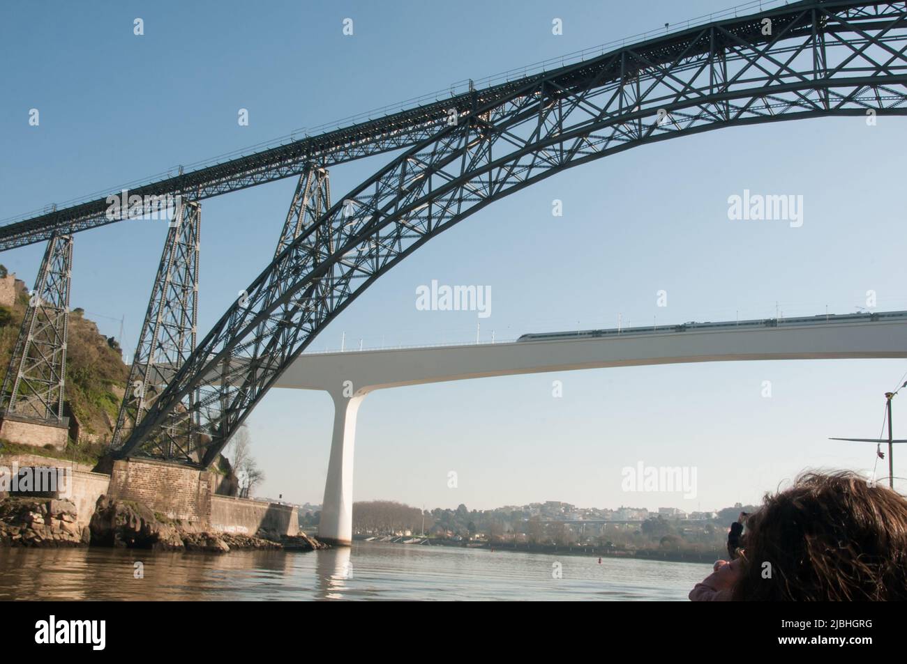 urban views of the city of Porto in Portugal on the banks of the Douro