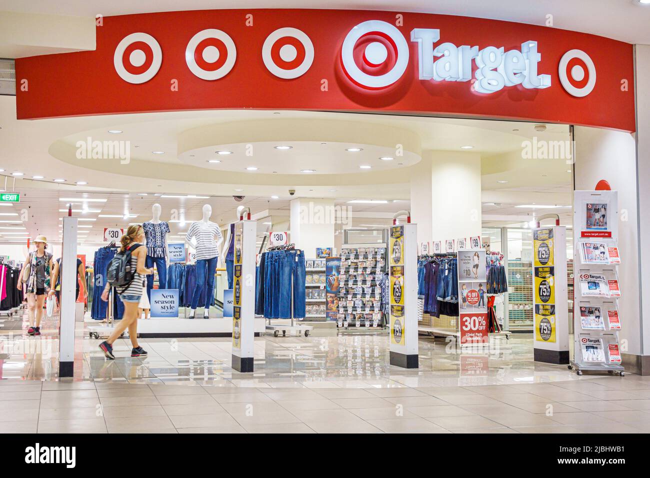 Brisbane Australia,Myer Centre center mall,shopping market marketplace Target discount department store entrance security scanners inside interior Stock Photo