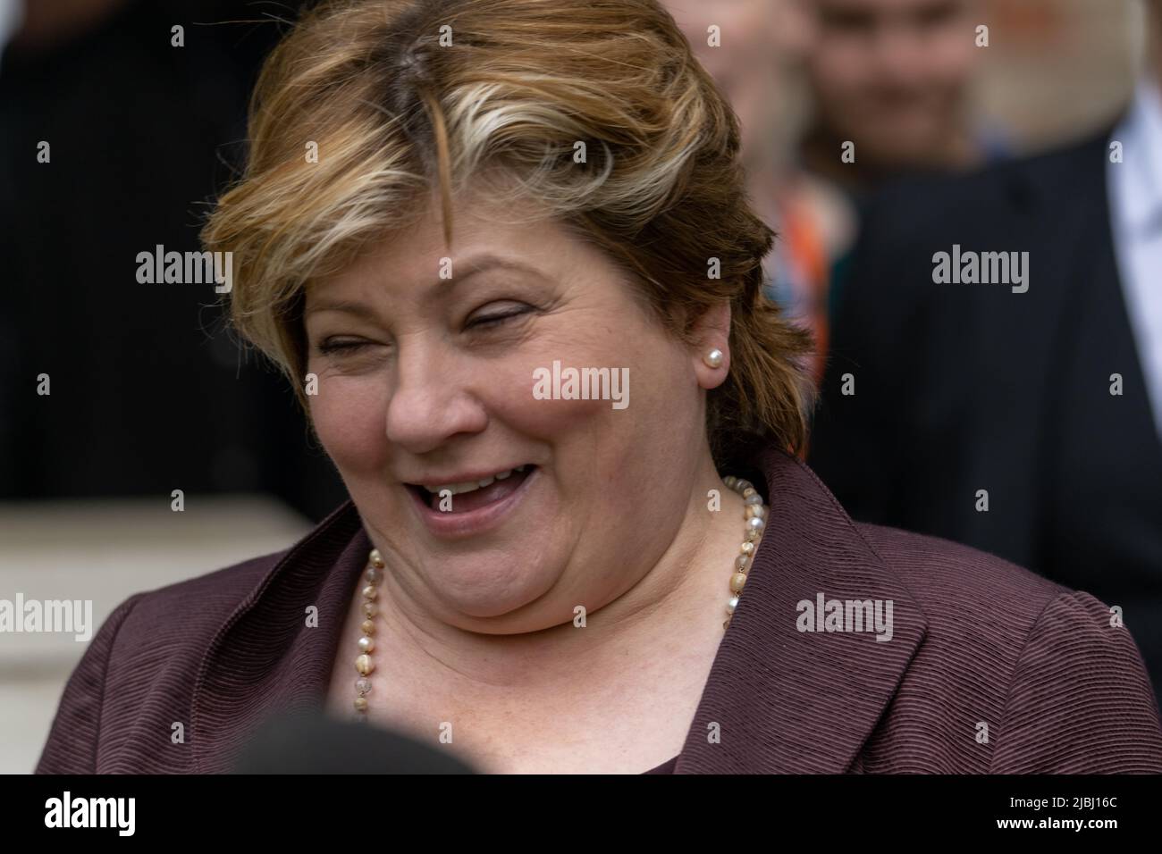 London, UK. 6th June, 2022. MP's in Westminster on the day of the no confidence vote on Boris Johnson, MP, Prime Minister, Pictured Emily Thornberry Labour MP for Islington South and Finsbury, Shadow Attorney General, Credit: Ian Davidson/Alamy Live News Stock Photo
