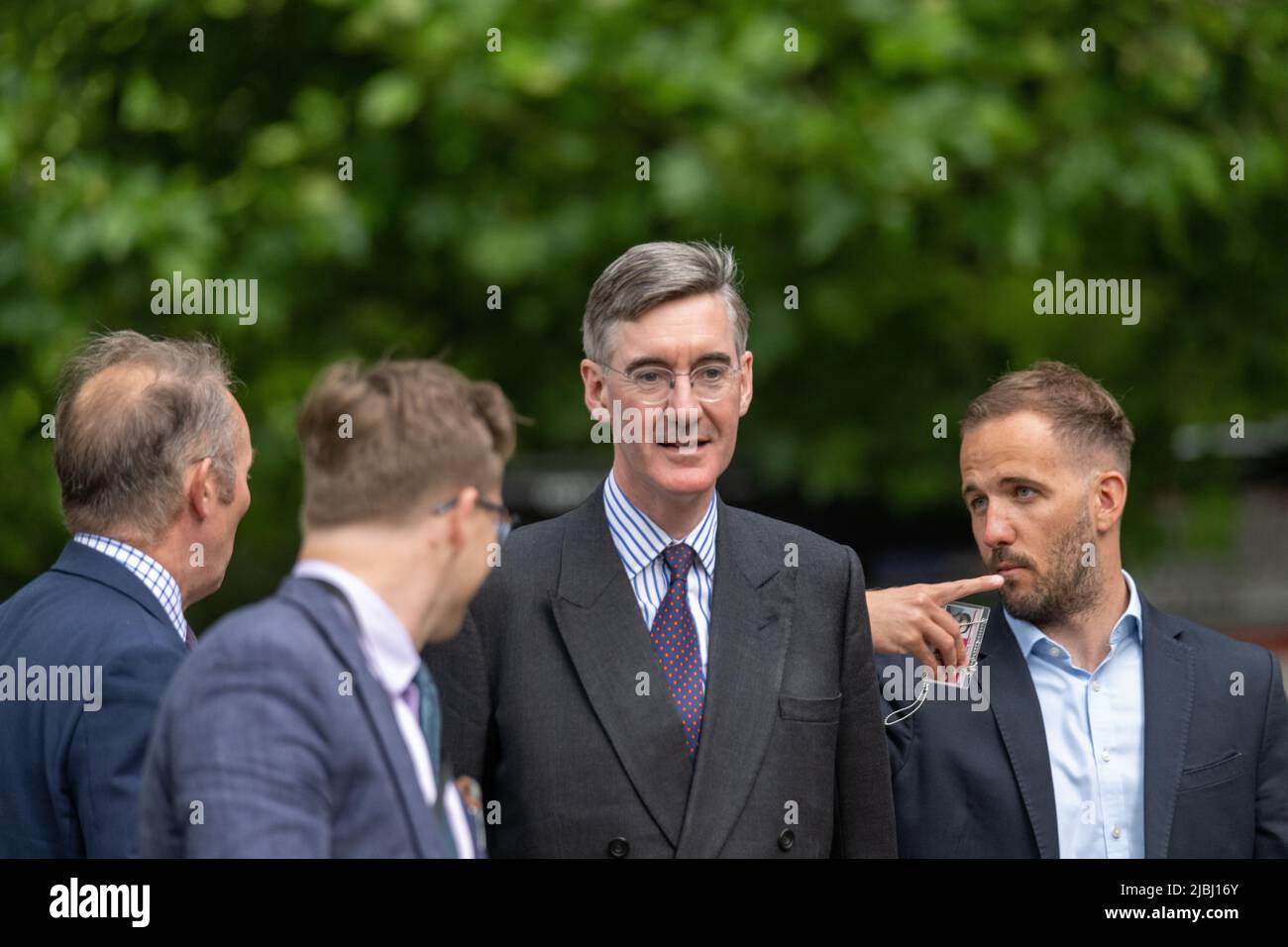 London, UK. 6th June, 2022. MP's in Westminster on the day of the no confidence vote on Boris Johnson, MP, Prime Minister, Pictured Jacob Rees-Mogg, MP, Credit: Ian Davidson/Alamy Live News Stock Photo