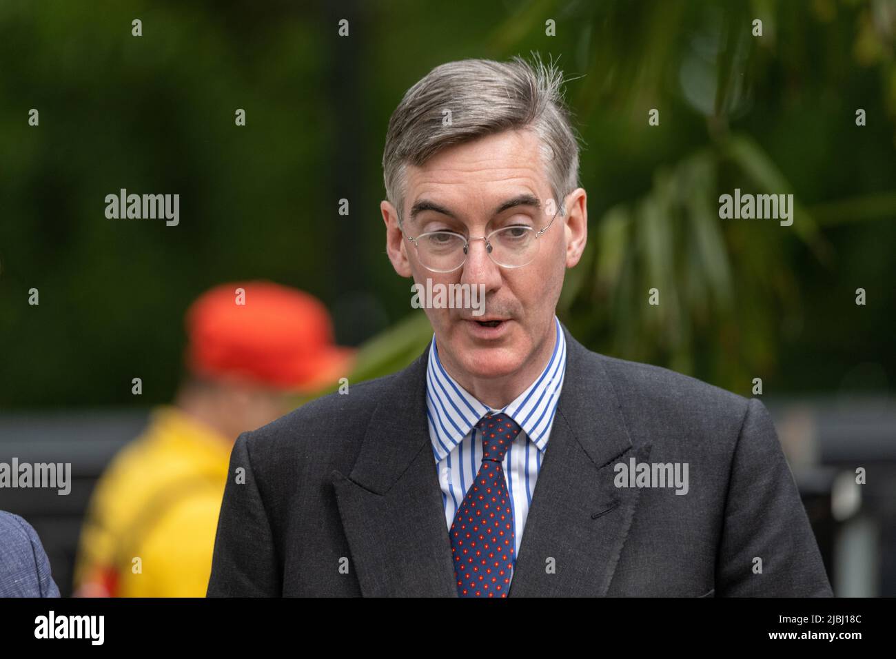 London, UK. 6th June, 2022. MP's in Westminster on the day of the no confidence vote on Boris Johnson, MP, Prime Minister, Pictured Jacob Rees-Mogg, MP, Credit: Ian Davidson/Alamy Live News Stock Photo