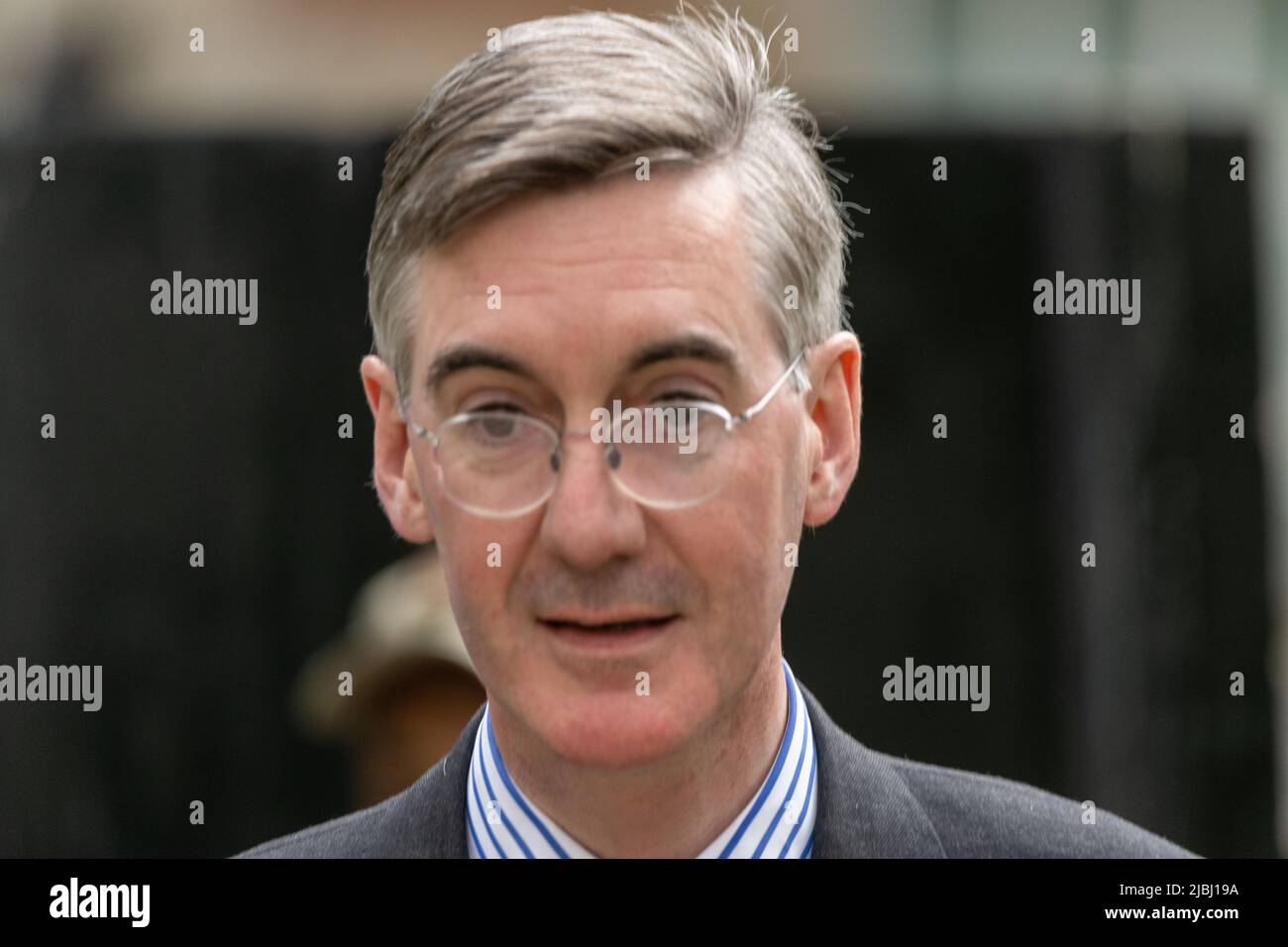 London, UK. 6th June, 2022. MP's in Westminster on the day of the no confidence vote on Boris Johnson, MP, Prime Minister, Pictured Jacob Rees-Mogg, MP, Credit: Ian Davidson/Alamy Live News Stock Photo