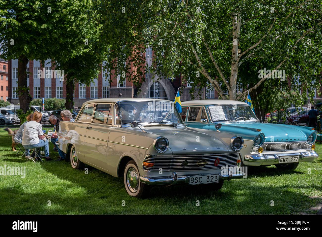 Swedish National day celebration in the Olai Park of Norrkoping on June 6, 2022. Stock Photo