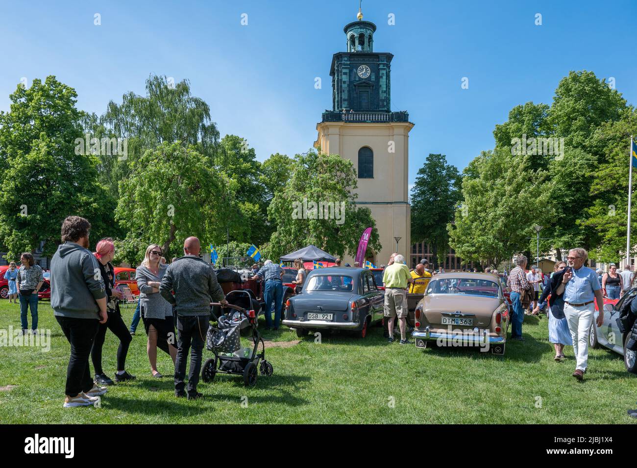 Swedish National day celebration in the Olai Park of Norrkoping on June
