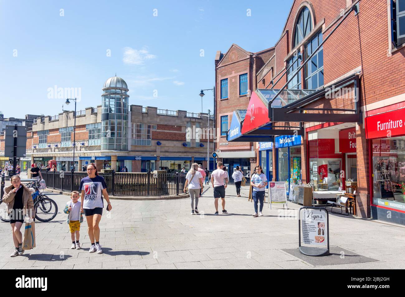 Warren Street, Stockport, Greater Manchester, England, United Kingdom Stock Photo