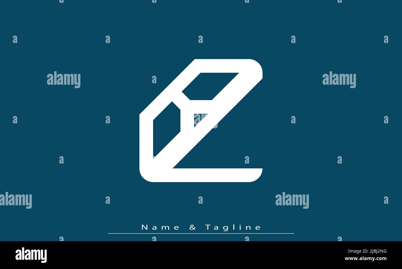 Alphabet letters Initials Monogram logo BL, LB Stock Vector