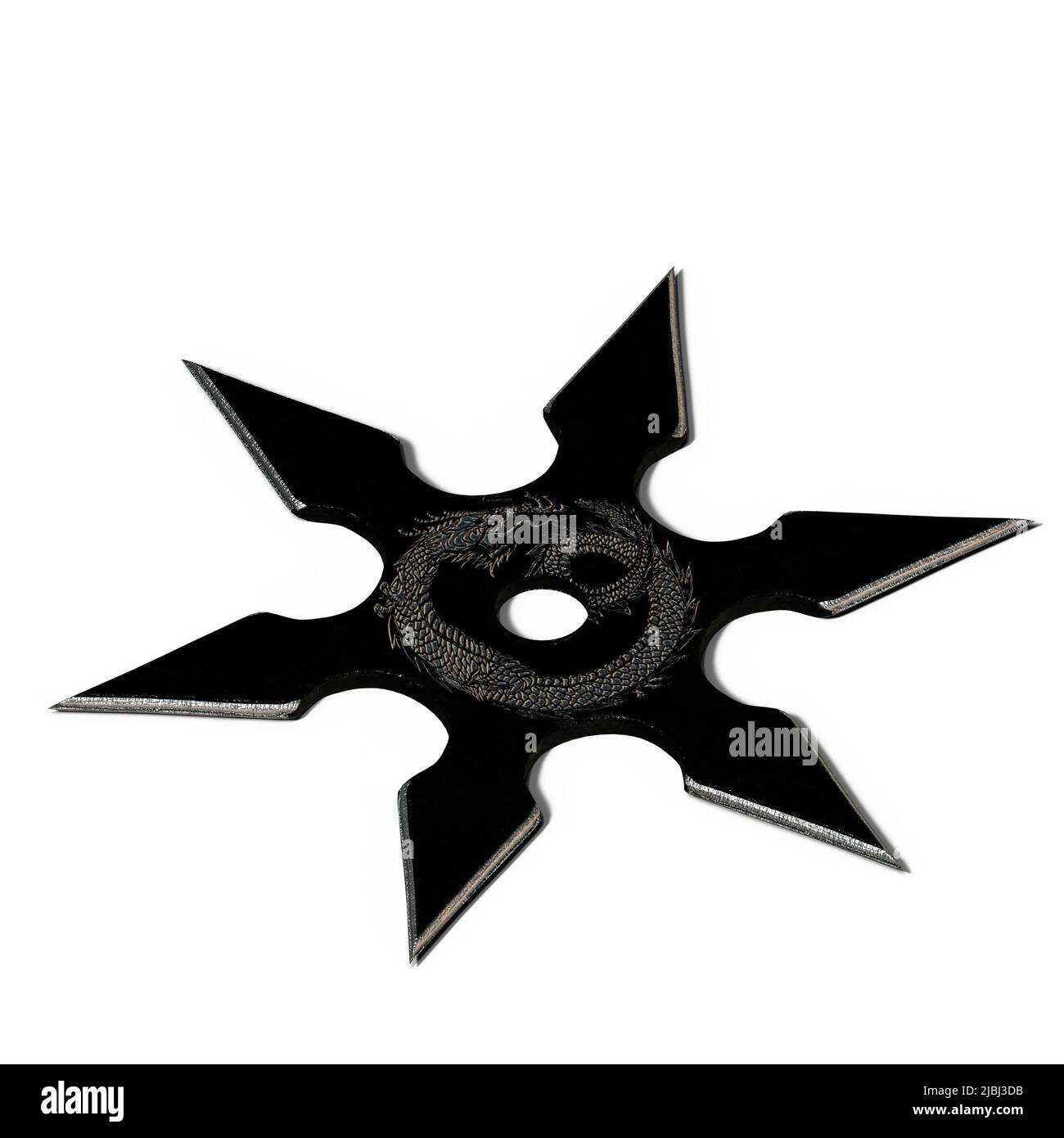 3D-Illustration of an Isolated shuriken weapon Stock Photo - Alamy