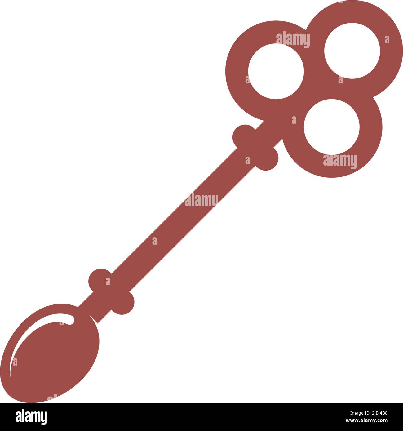Key and Chef logo concept design illustration vector Stock Vector