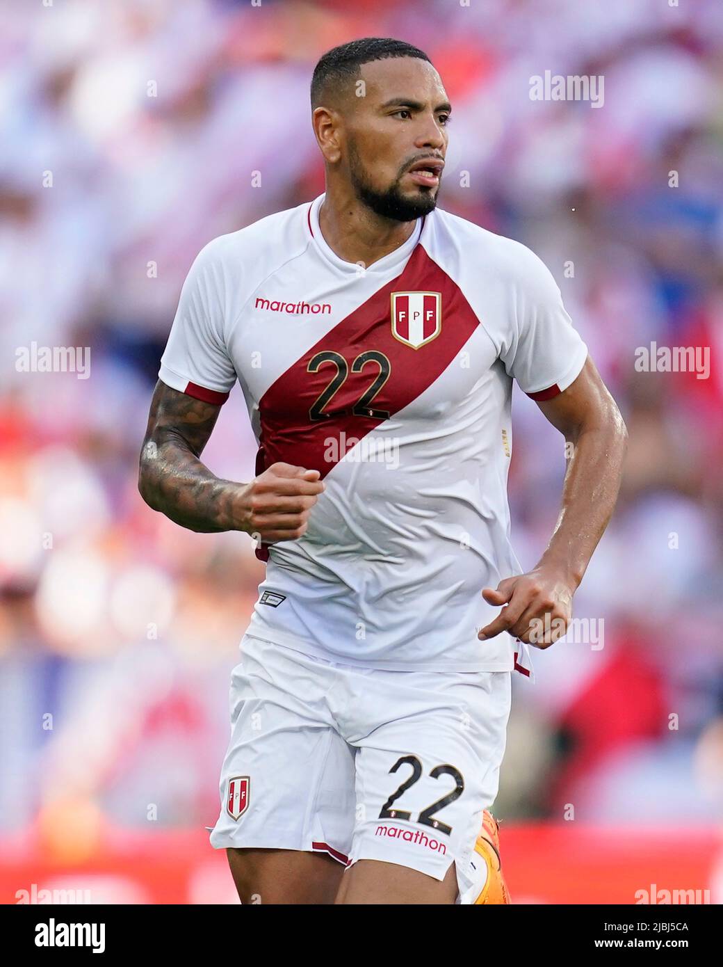 Alexander Callens of Peru during the friendly match between Peru and ...