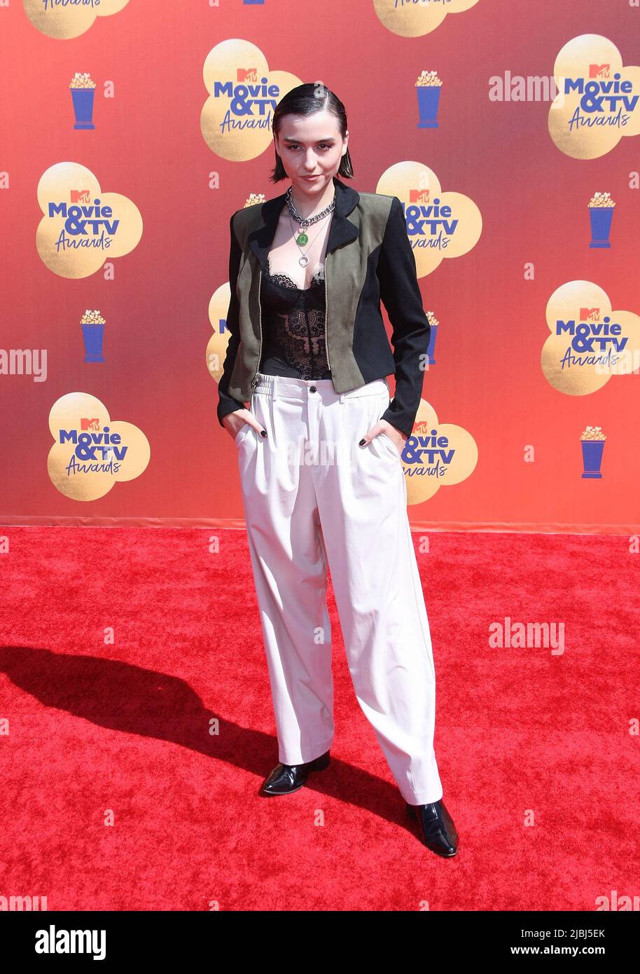 attends the 2022 MTV Movie & TV Awards at Barker Hangar on June 05