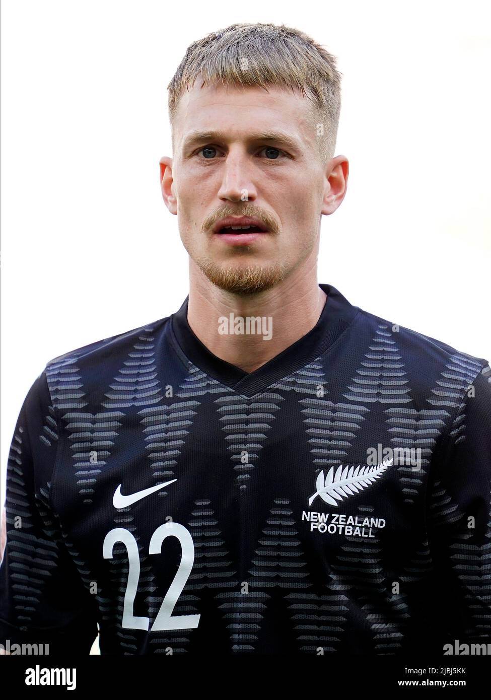 Niko Kirwan of New Zealand during the friendly match between Peru and New Zealand played at RCDE Stadium on June 5, 2022 in Barcelona, Spain. (Photo by Bagu Blanco / PRESSINPHOTO) Stock Photo