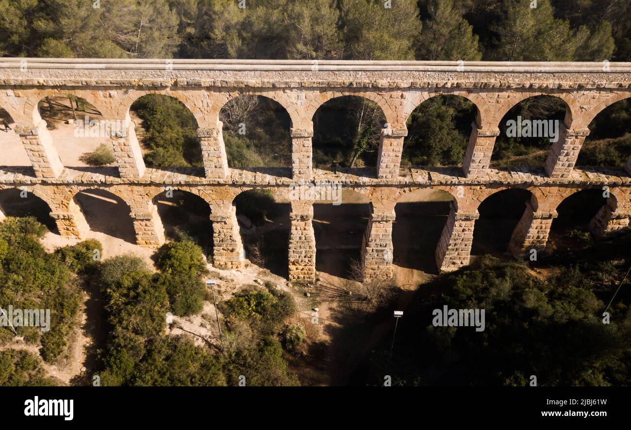Les Ferreres Aqueduct, Tarragona, Spain Stock Photo Alamy