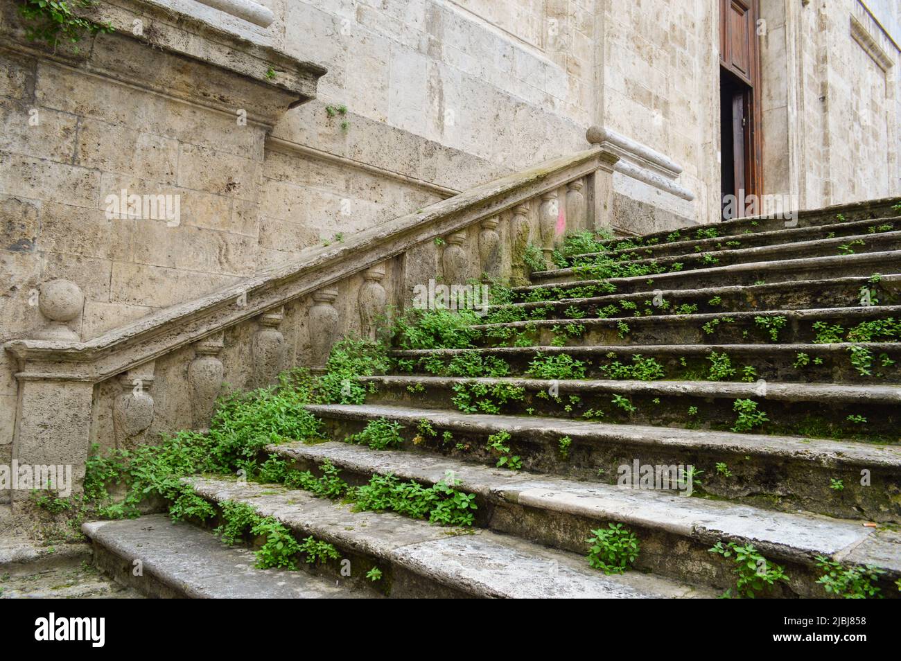 old italian staircase Stock Photo