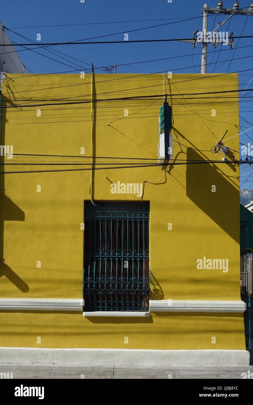 Textures and colors in Barrio Antiguo of Monterrey Mexico Stock Photo Alamy
