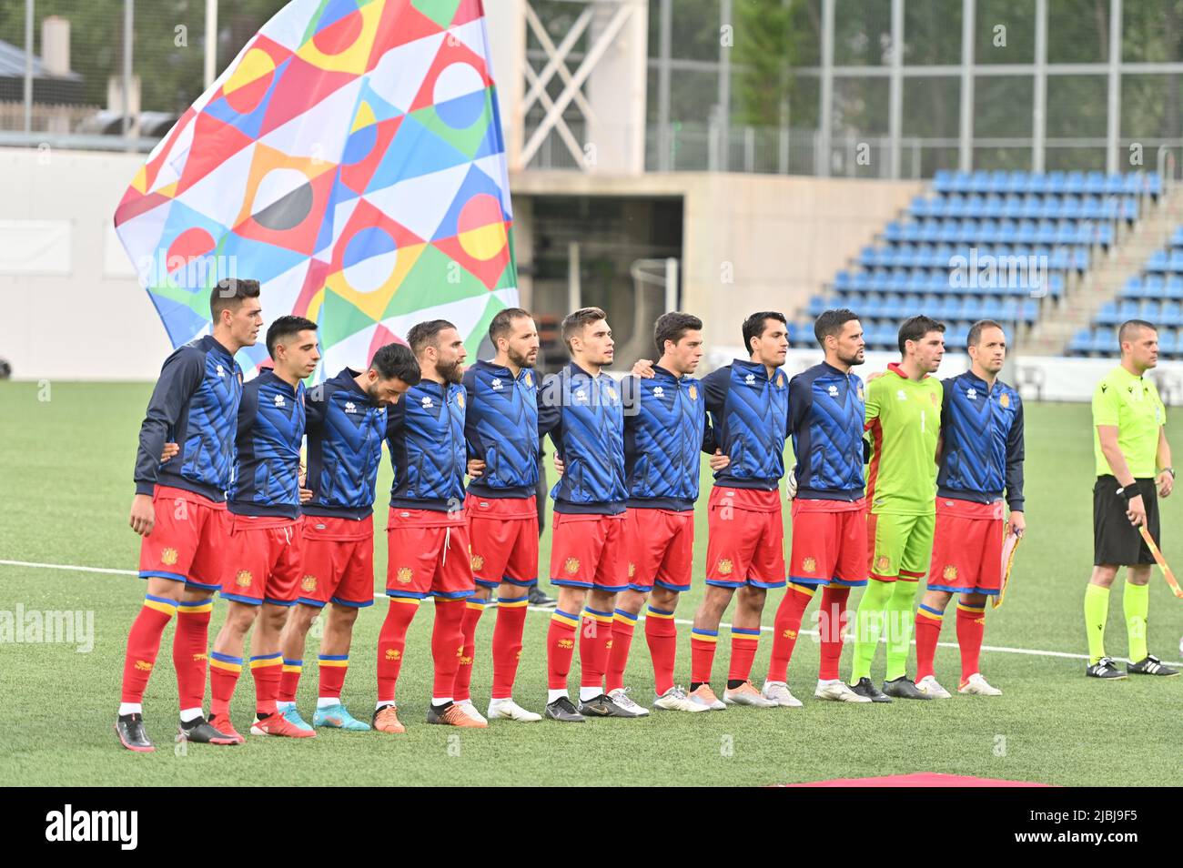 Andorra La Vella, Andorra . 2022 June 6 . Players in action in the 2022