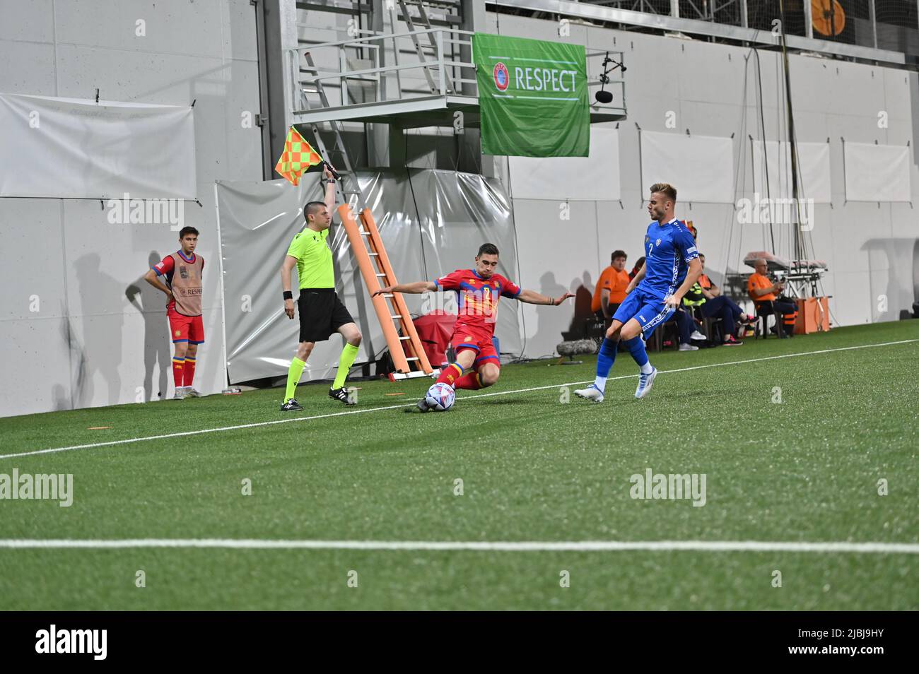 Andorra La Vella, Andorra . 2022 June 6 . Players in action in the 2022