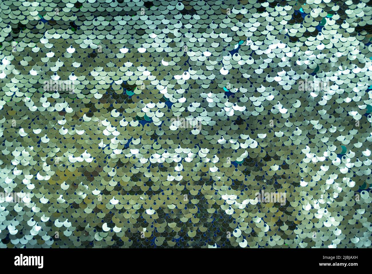 Silver sequin fabric hi-res stock photography and images - Alamy