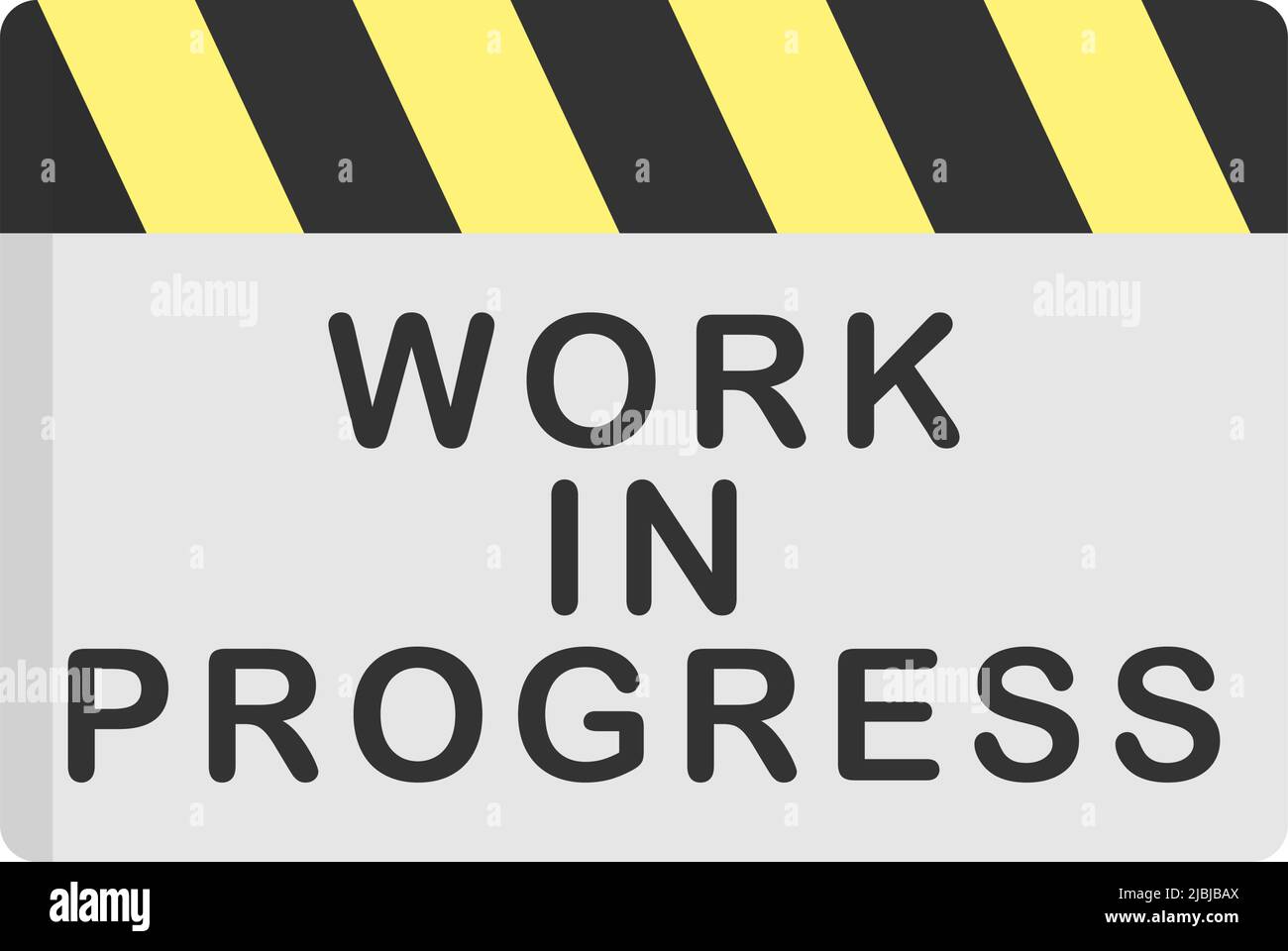 Work In Progress icon design template vector illustration Stock Vector