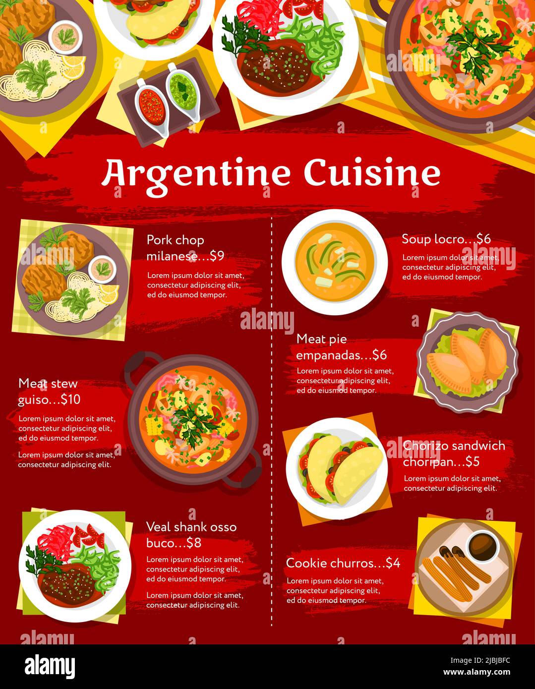 Empanadas de papa Stock Vector Images Alamy