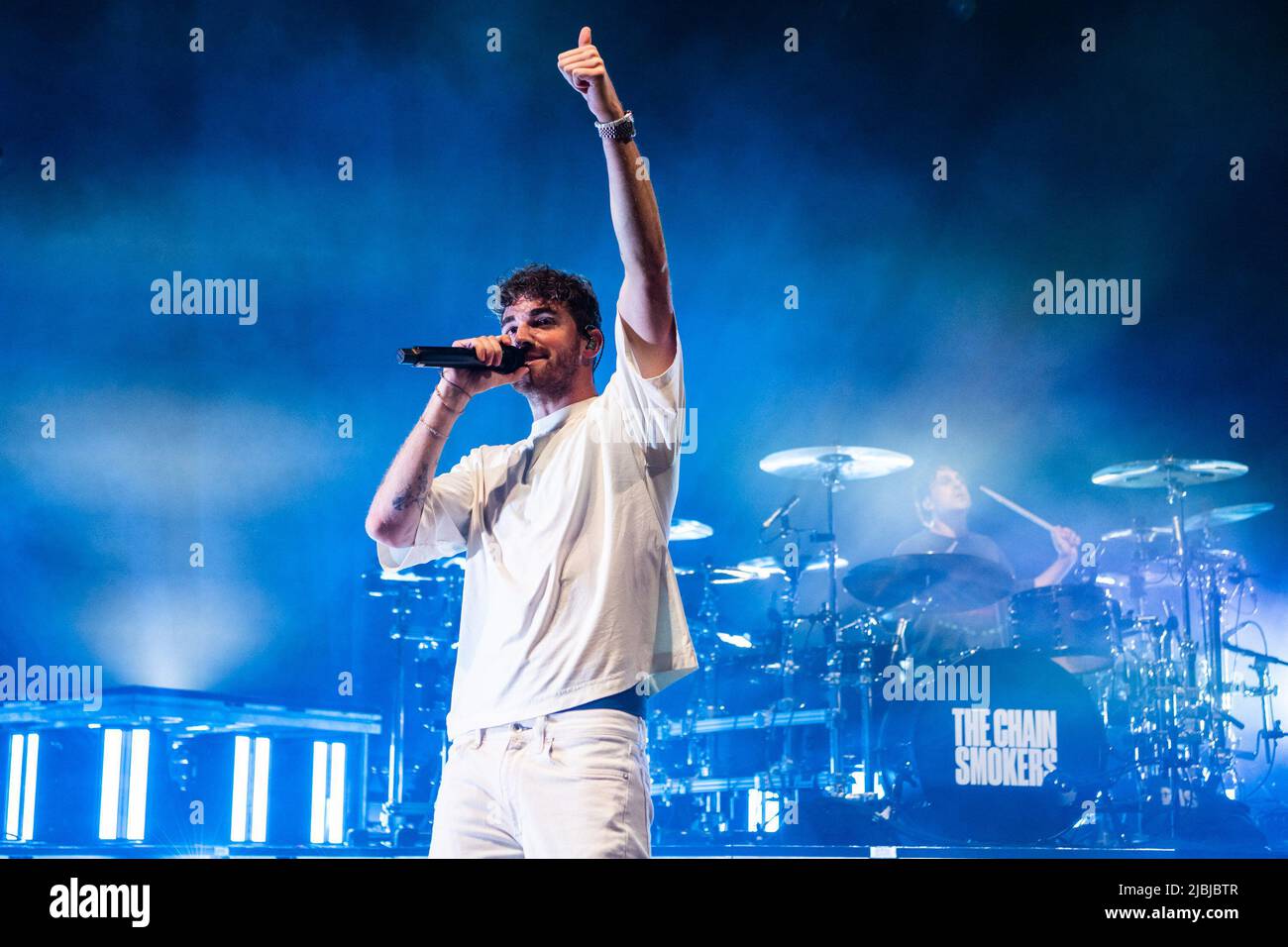 Drew Taggart of The Chainsmokers performs during Wild 94's Wazzmatazz