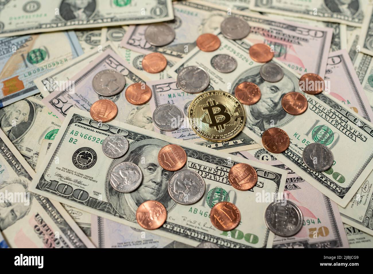 Bitcoin with pennies hi-res stock photography and images - Alamy