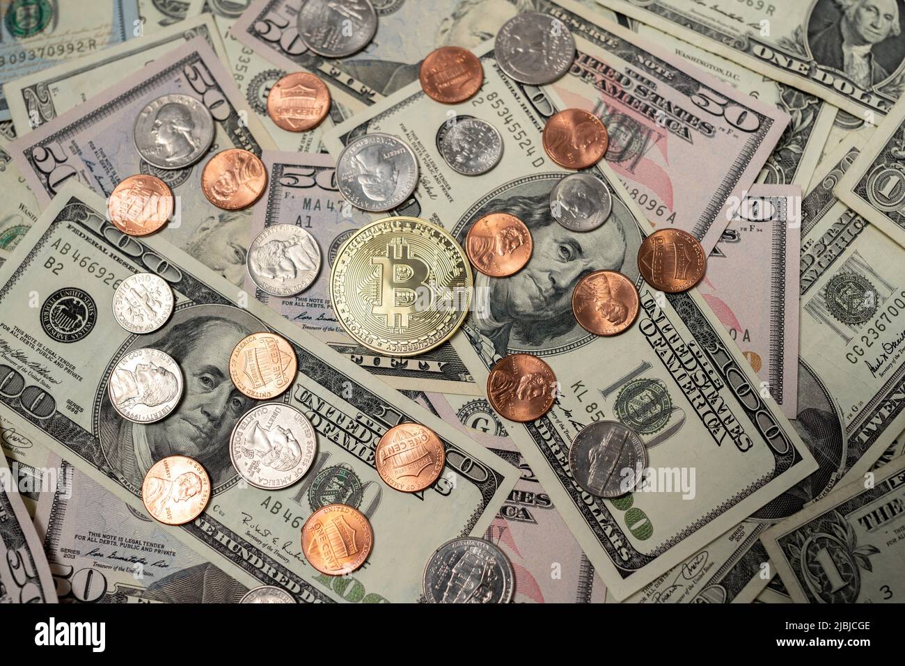 Bitcoin with pennies hi-res stock photography and images - Alamy