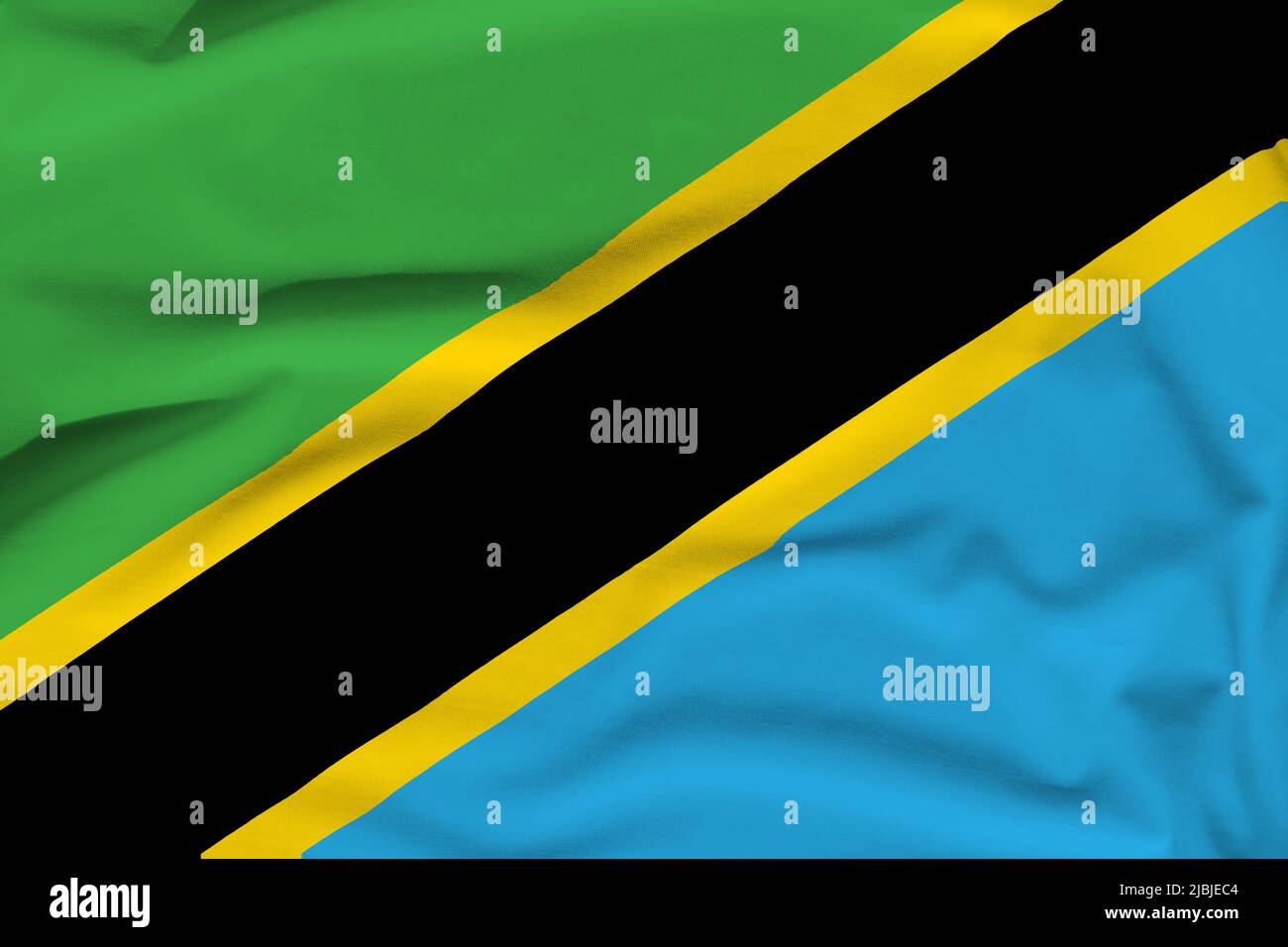 Tanzania fabric flag hi-res stock photography and images - Alamy
