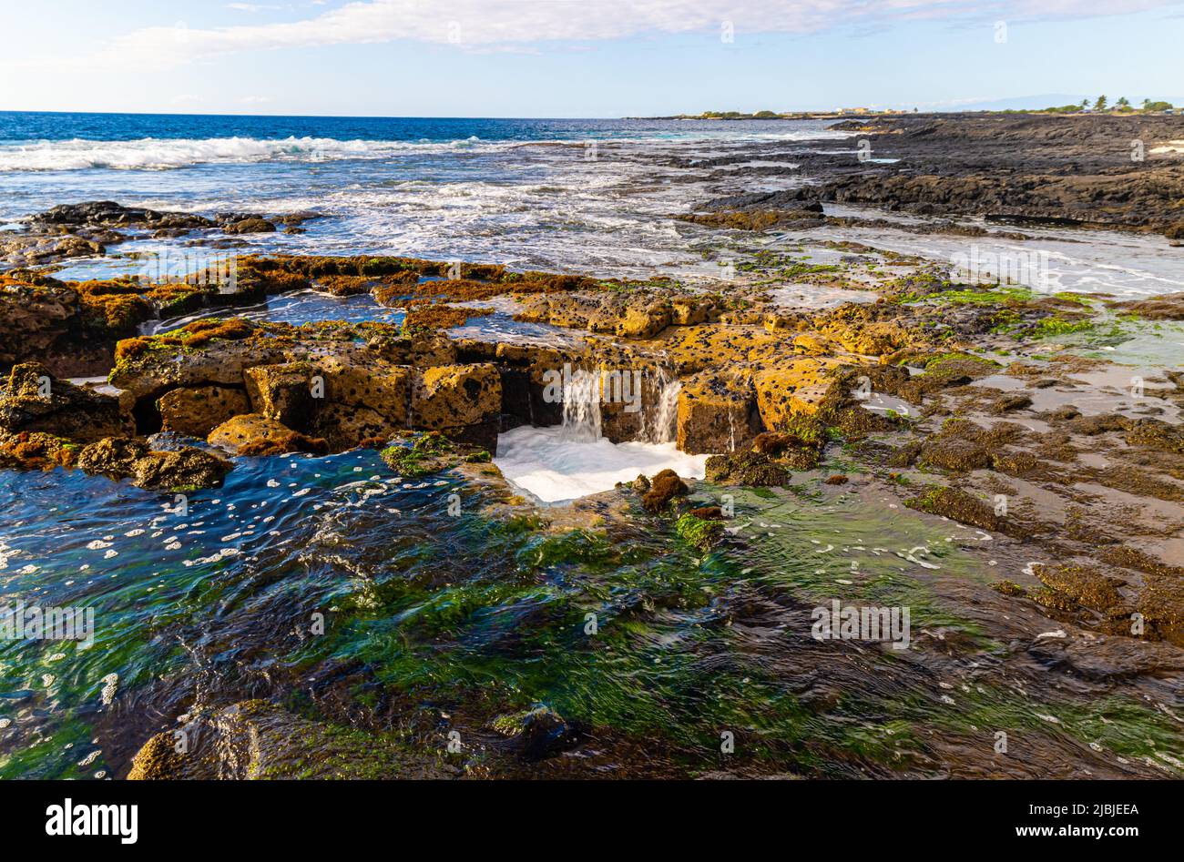 Pele's Well on The Kona Coast, Hawaii Island, Hawaii, USA Stock Photo