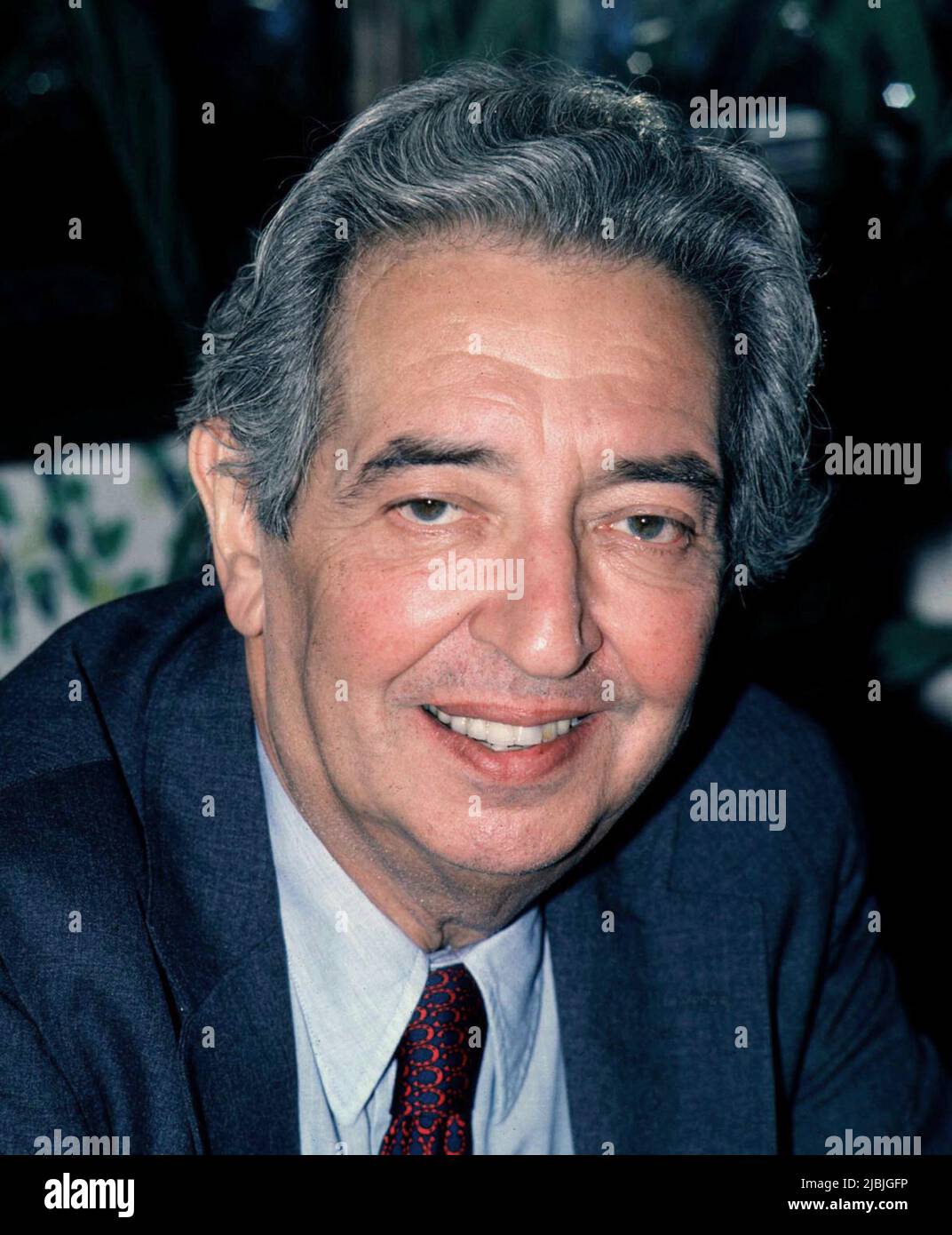 Irving Wallace Attending A Hollywood Event in 1989 Credit Ron Wolfson