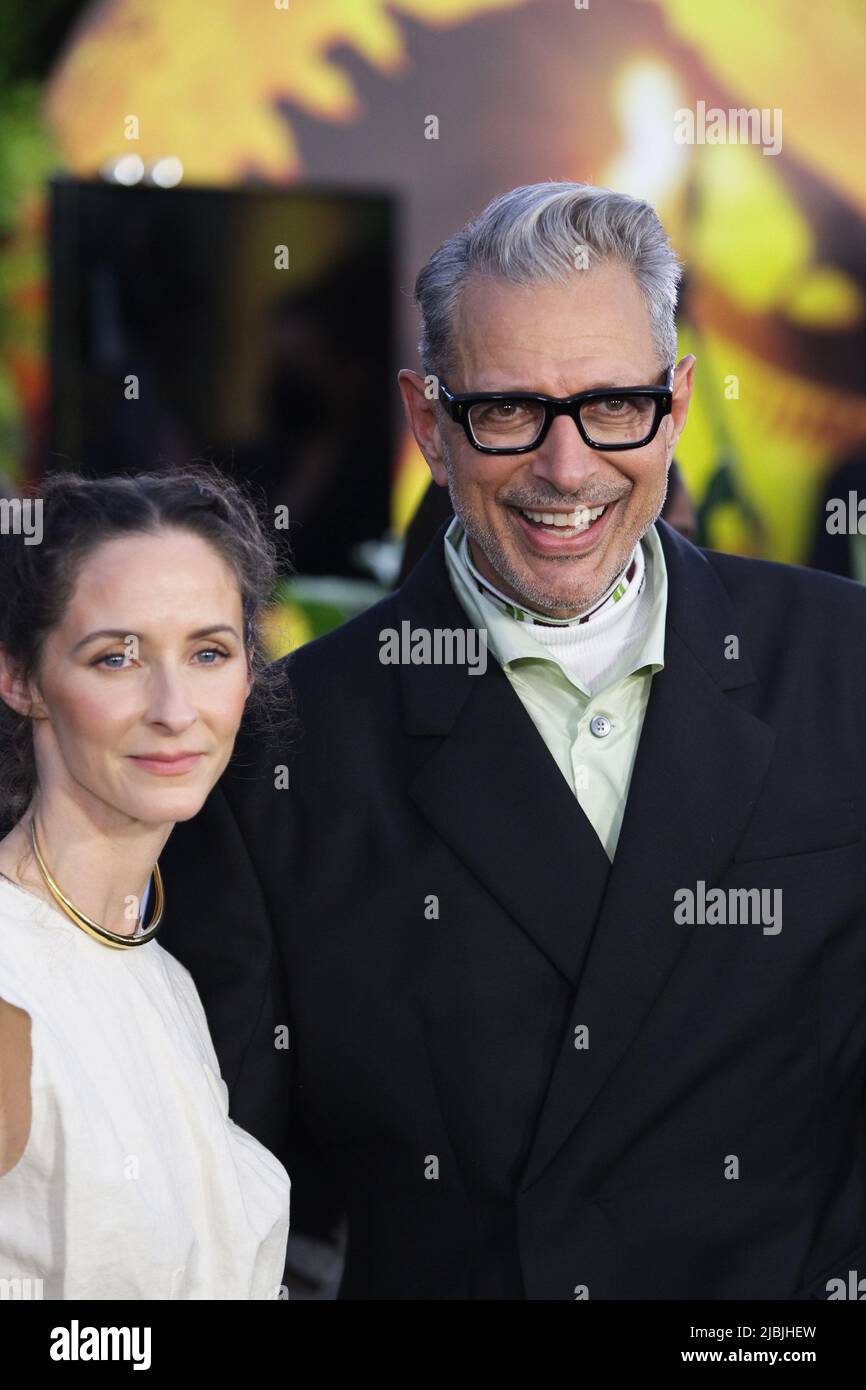 Los Angeles, USA. 07th June, 2022. Emilie Livingston, Jeff Goldblum at 'Jurassic World: Dominion' World Premiere held at the TCL Chinese Theatre, Hollywood, CA, June 6, 2022. Photo Credit: Joseph Martinez/PictureLux Credit: PictureLux/The Hollywood Archive/Alamy Live News Stock Photo