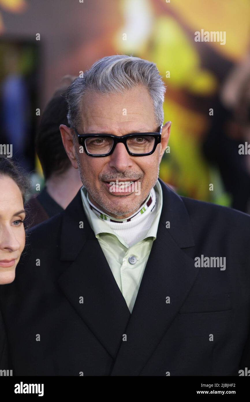 Los Angeles, USA. 07th June, 2022. Emilie Livingston, Jeff Goldblum at "Jurassic World: Dominion" World Premiere held at the TCL Chinese Theatre, Hollywood, CA, June 6, 2022. Photo Credit: Joseph Martinez/PictureLux Credit: PictureLux/The Hollywood Archive/Alamy Live News Stock Photo