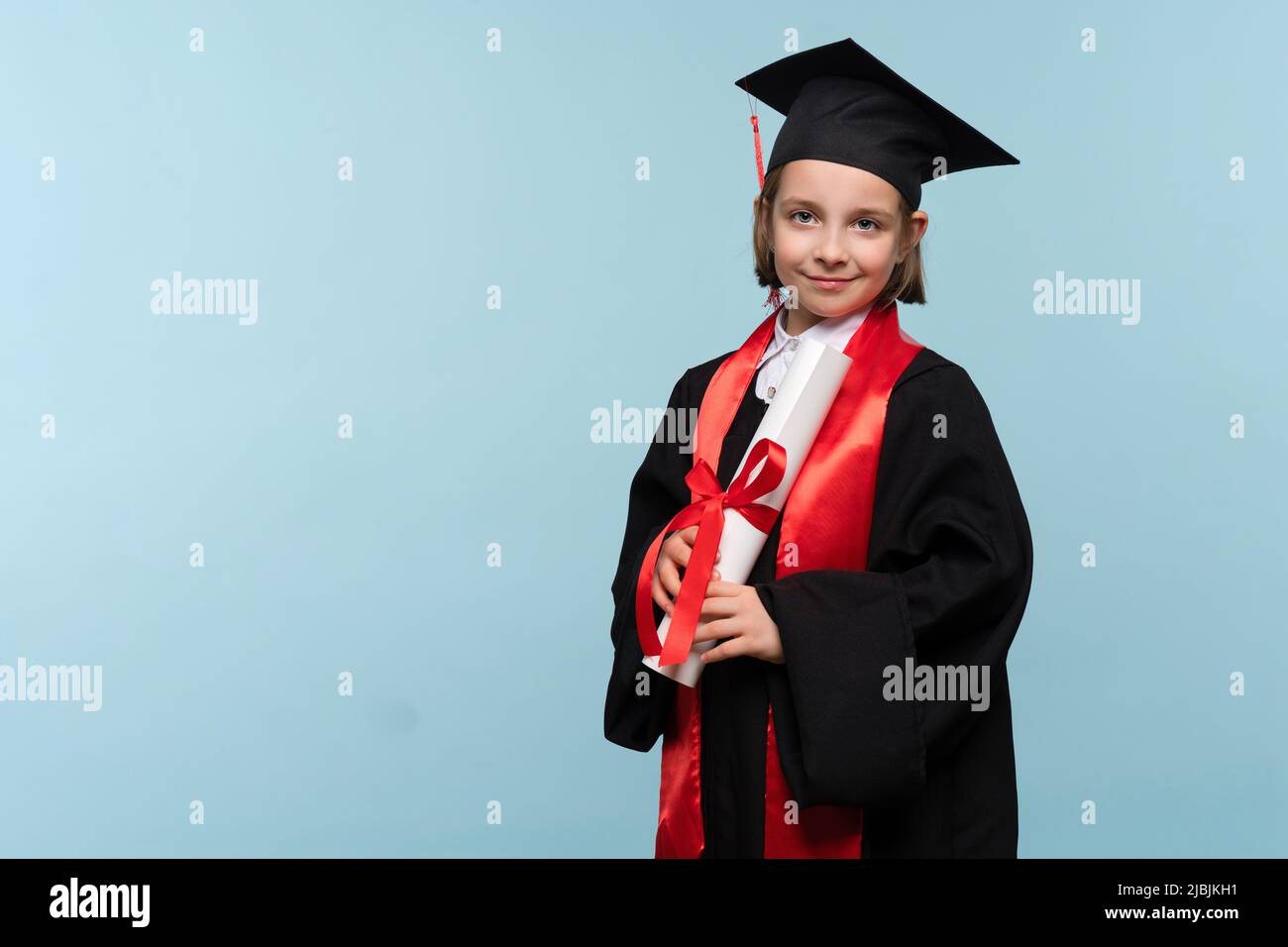Female college graduate in cap and gown - Stock Image - F018/4992 - Science  Photo Library