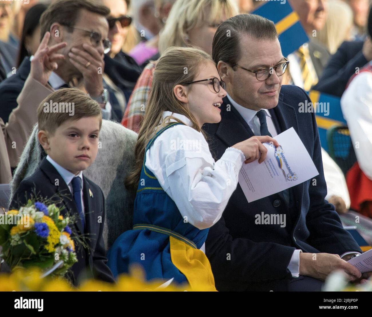Prince Daniel, Princess Estelle, Prince Oscar attending the Celebration(02)