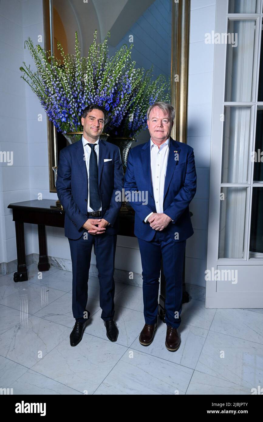 Laurent Assogna , Robert Needham 2022 Milan Design Week Ralph Lauren  Cocktail Milan, Italy 6th June 2022 id 127720 © SGPItalia not exclusive  Stock Photo - Alamy