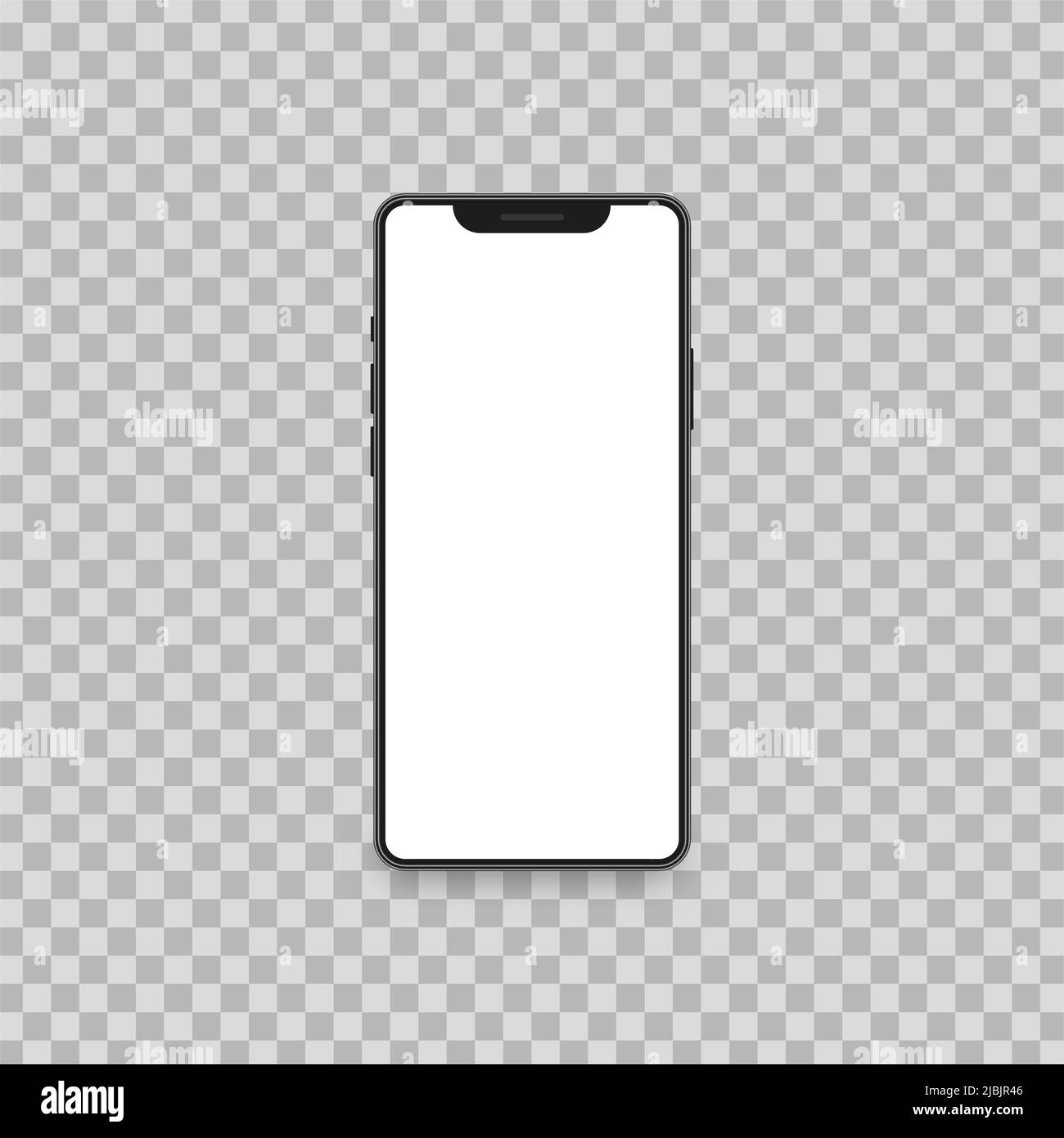 Smartphone interface empty screen, 3d illustration Stock Vector Image ...