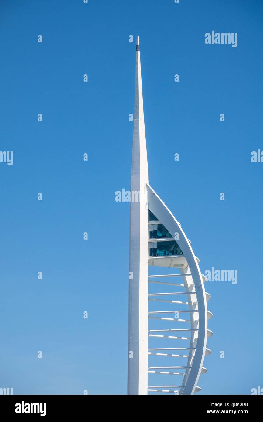 UK, England, Portsmouth Harbour. The Spinnaker Tower with observation platform at the top. Stock Photo