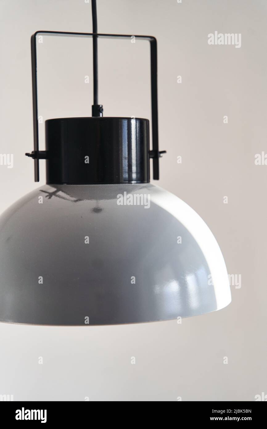 Image showcasing Modern gray loft chandelier. Loft style incandescent lamp Stock Photo ...