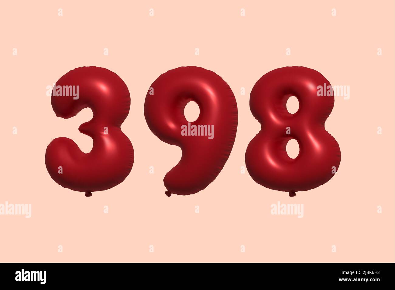 3d number 398 hi-res stock photography and images - Alamy