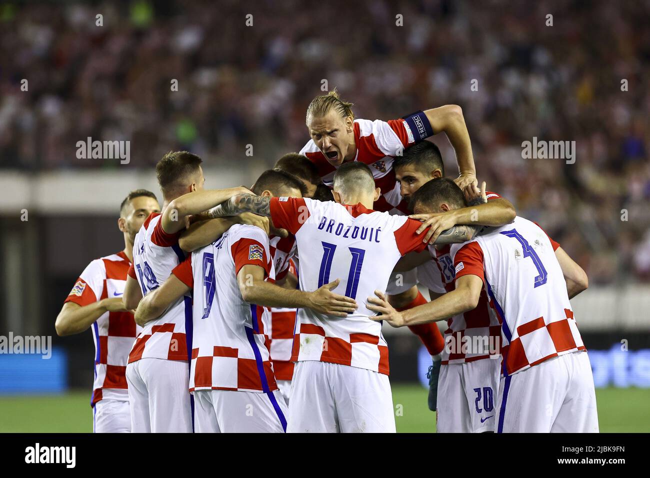 Croatian league football match between Rijeka and Hajduk Split, Stadion  Poljud, Split, Dalmatia, Croatia Stock Photo - Alamy