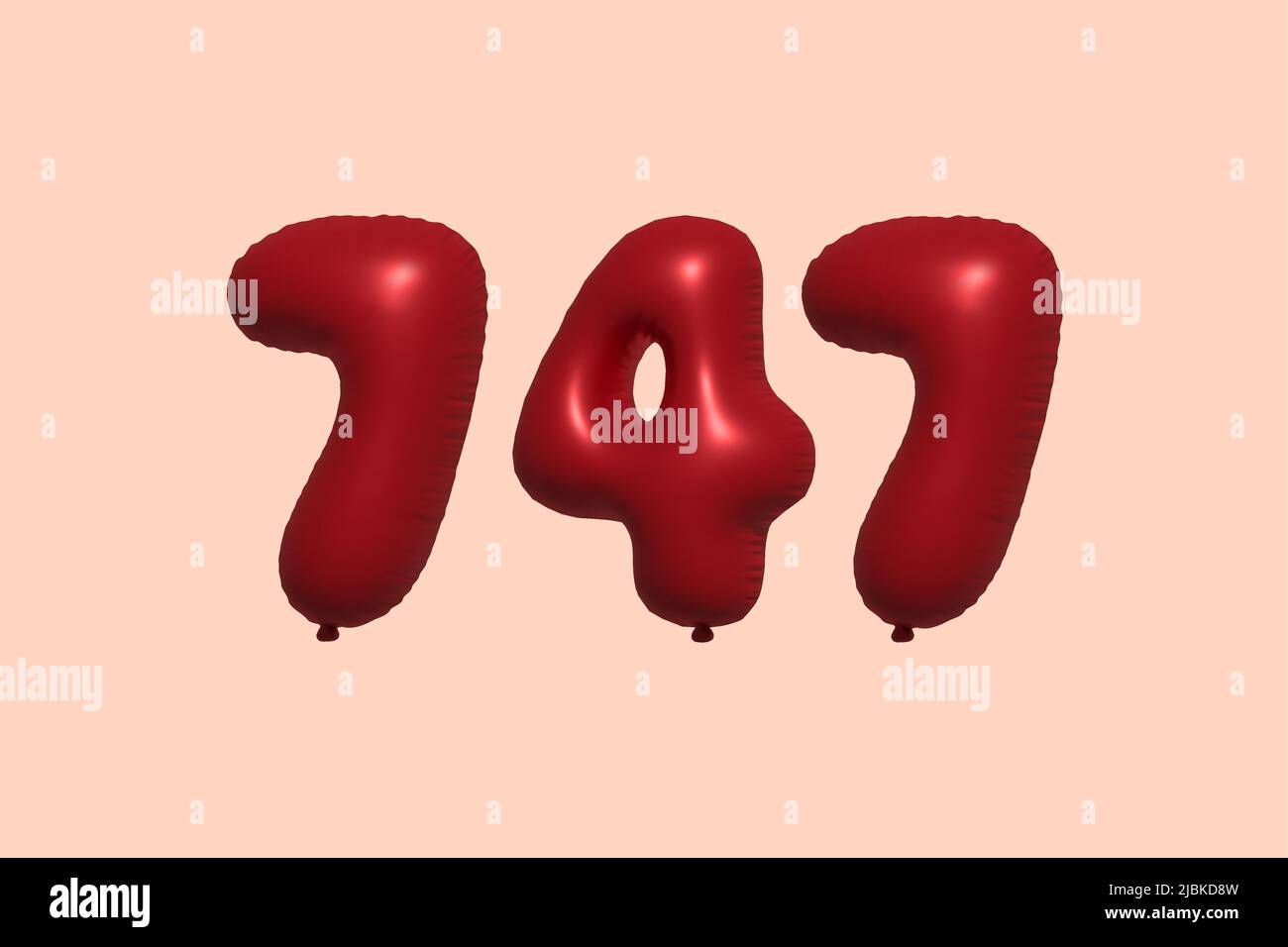 3d number 747 hi-res stock photography and images - Alamy