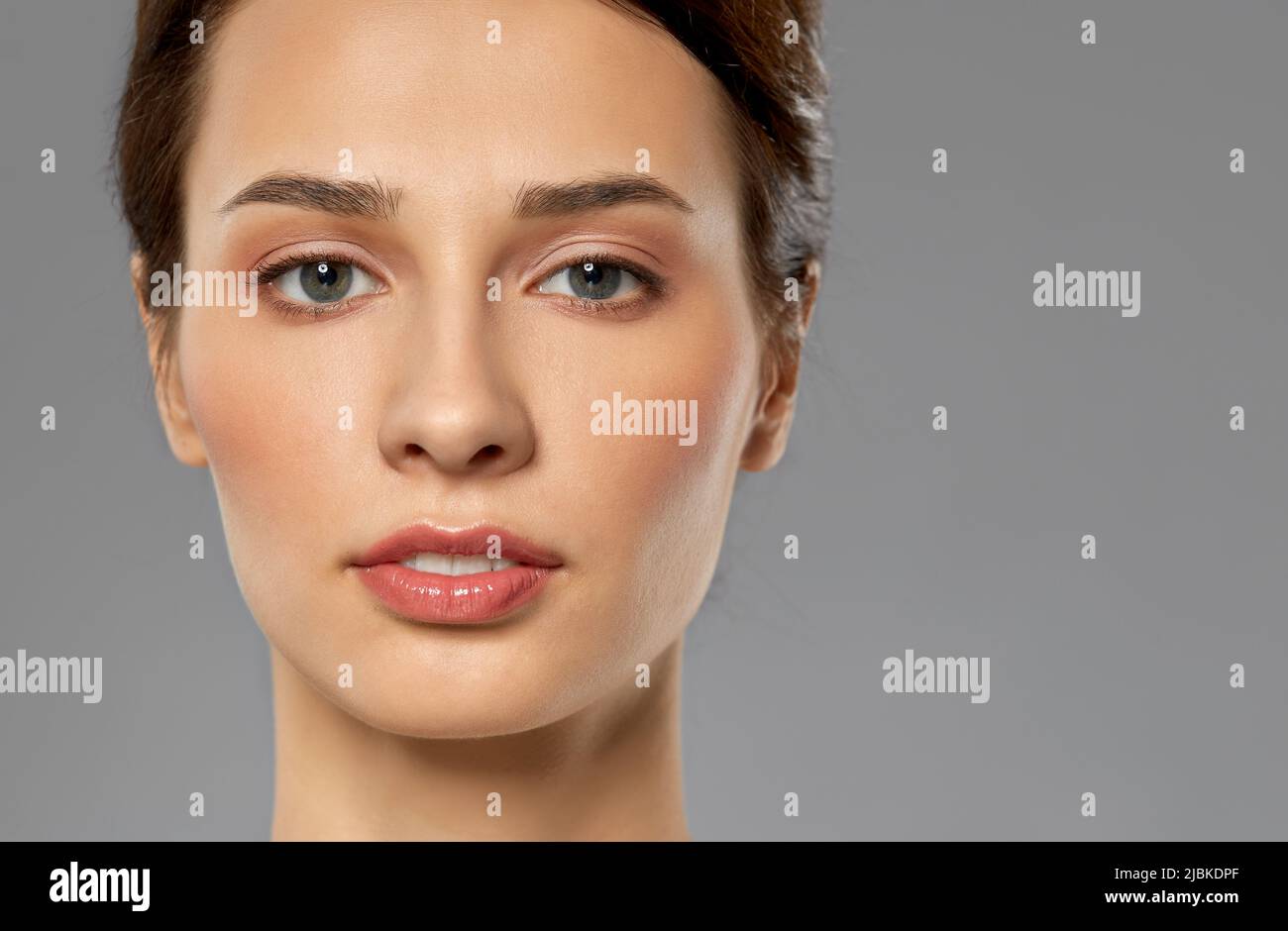 close up of beautiful young woman face Stock Photo - Alamy