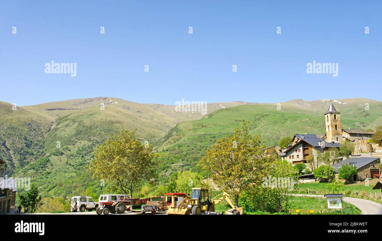 Panoramic view of Llessui in Lleida, Lerida, Catalonia, Spain, Europe Stock Photo