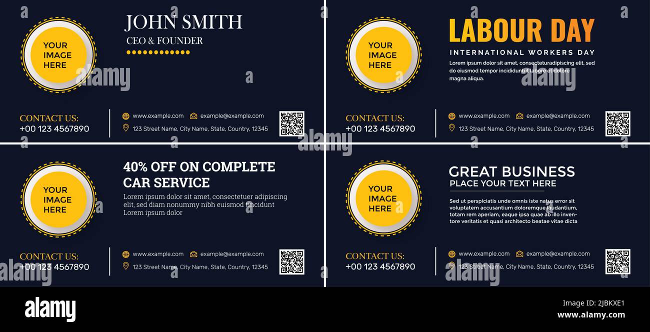 Abstract banner design web template Set, Horizontal header web banner. Modern cover header Stock Vector