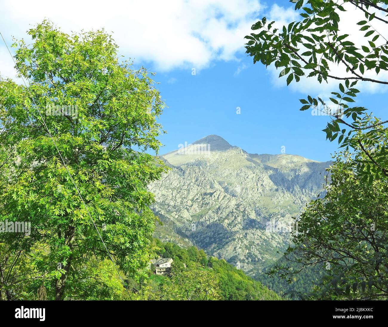 Landscape of Castellar de Nuch, Castellar de n'Hug, Bergadà region, Catalonia, Spain Stock Photo