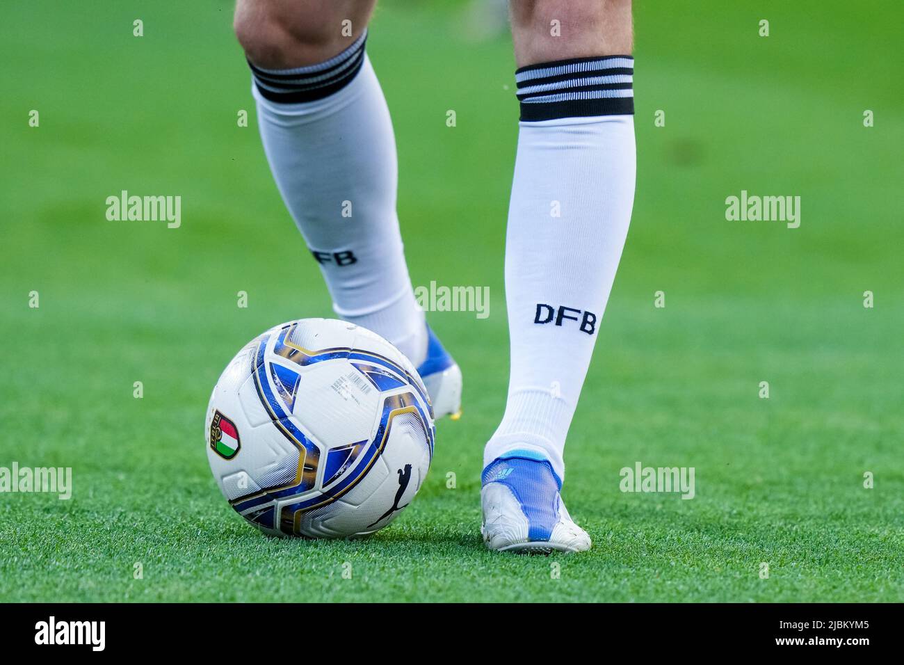 Bologna, Italy. 04th June, 2022. Detailed view of Official Puma Team Final  1 match ball during the UEFA Nations League match between Italy and Germany  at Stadio Dall'Ara, Bologna, Italy on 4