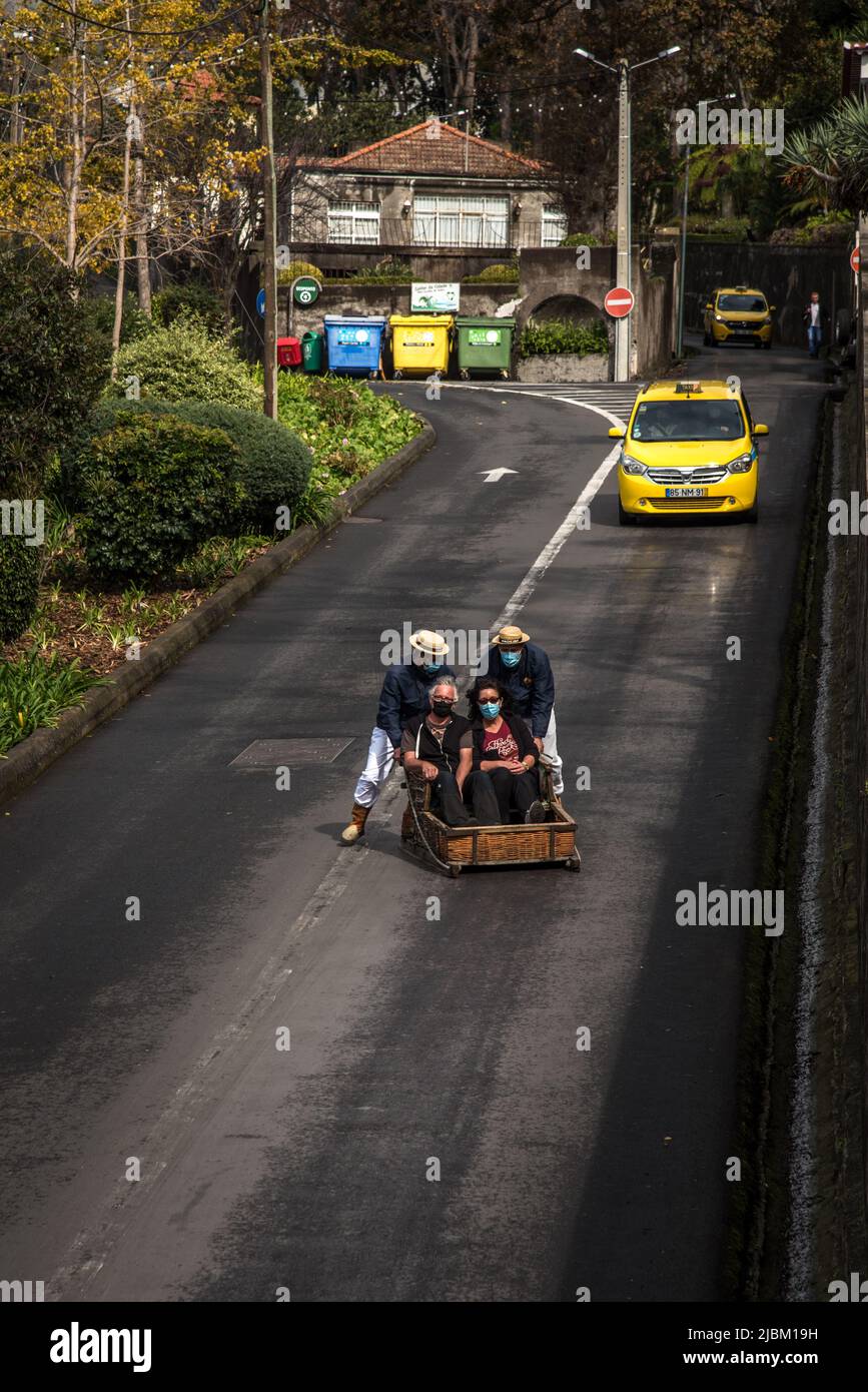 Monte Toboggan run, Funchal Stock Photo Alamy